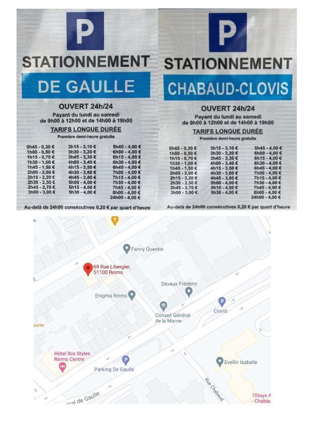 Les Rotins - Logements Climatises - Cathedrale A 2 Pas Reims Exterior foto